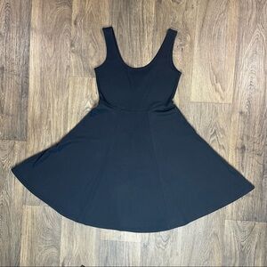 Express Black Fit-and-Flare Sleeveless Dress
